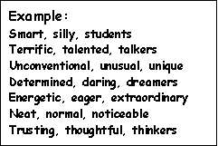 descriptive writing lessons